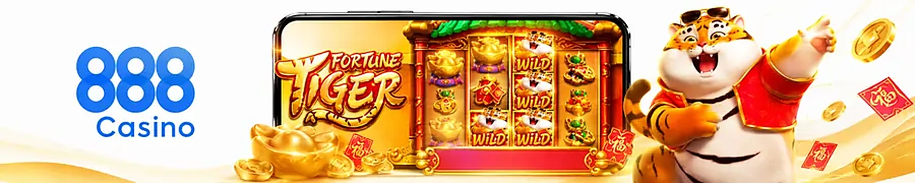 888 Casino Fortune Tiger promotional banner