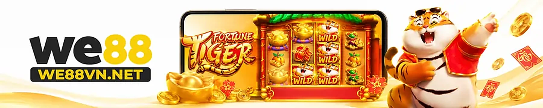 WE88 Fortune Tiger promotional banner