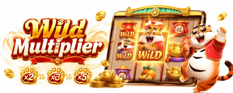 Wild Multiplier feature in Fortune Tiger